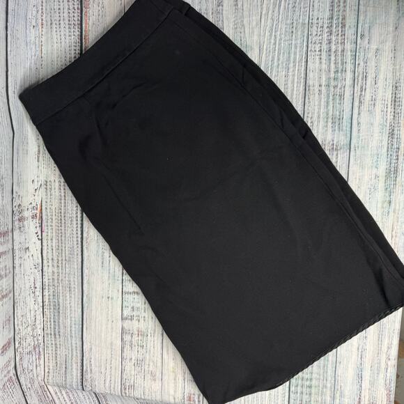 Talbots Black Stretch Pencil Skirt Classic Fit Lined Career Office Skirt 24W - Picture 5 of 7